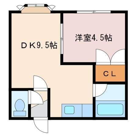 アトラス新生台B棟の物件間取画像